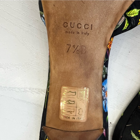 Gucci Floral Kitten Heels - Picture 3 of 3